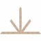 Ekena Millwork Saratoga Smooth Timber Gable Bracket, Douglas Fir, 96"W x 64"H x 1 1/2"D x 5 1/2"F, 16/12 Pitch GBW096X64X0206SAR00SDF - alternate 1
